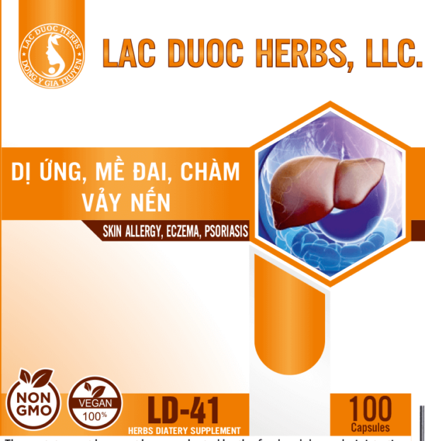 LD-41 DỊ ỨNG, MỀ ĐAI, CHÀM VẢY NẾN (SKIN ALLERGY, ECZEMA, PSORIASIS)